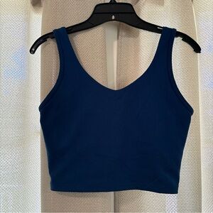 Stylish Navy Women's Crop Top